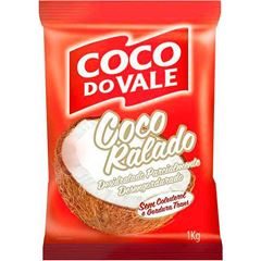 COCO RALADO FINO INTEGRAL COCO DO VALE PACOTE 1KG    