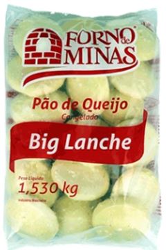 PAO DE QUEIJO BIG LANCHE FORNO DE MINAS PACOTE 1,530KG 