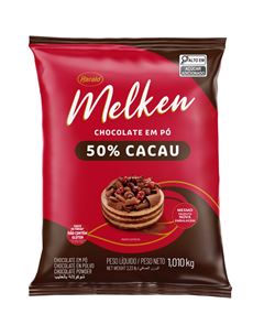CHOCOLATE EM PO 50% MELKEN PACOTE 1,010KG    