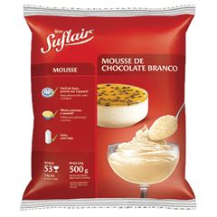 MOUSSE CHOCOLATE BRANCO SUFLAIR PACOTE 500GR 