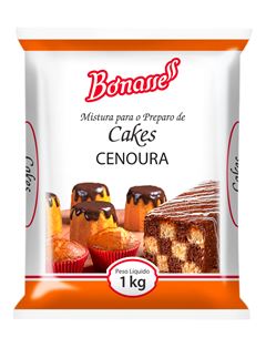 MISTURA CAKE CENOURA BONASSE PACOTE 1KG 