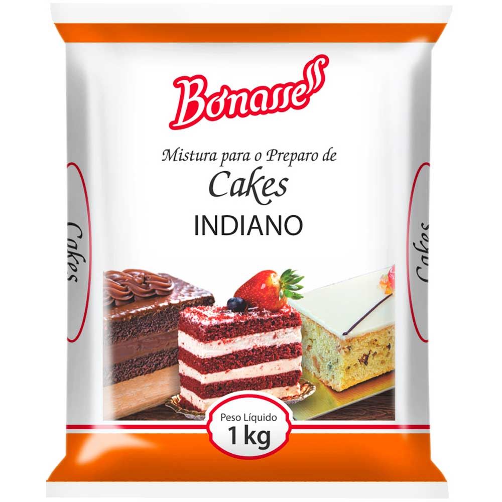 MISTURA CAKE INDIANO BONASSE PACOTE 1KG 