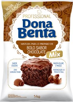 MISTURA BOLO CHOCOLATE DONA BENTA PACOTE 5KG    