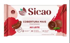 COBERTURA CHOCOLATE AO LEITE SICAO BARRA 2,1KG  