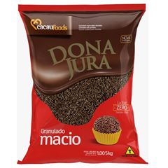 GRANULADO MACIO CHOCOLATE DONA JURA CACAU FOODS PACOTE 1,005KG 