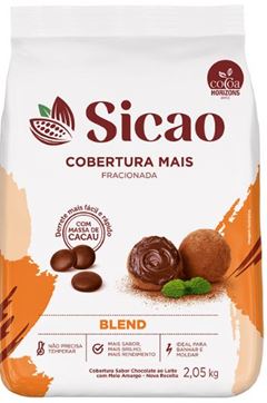 COBERTURA CHOCOLATE BLEND GOTAS SICAO PACOTE 2,05KG 