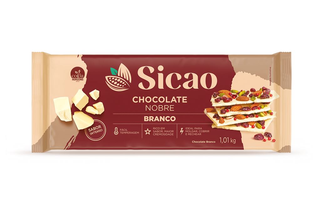 CHOCOLATE GOLD BRANCO SICAO BARRA 1,01 KG   
