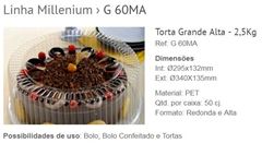 EMBALAGEM BOLO E TORTA GRANDE G-60MA 2,5KG GALVANOTEK CAIXA COM 50 UNIDADES