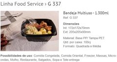 BANDEJA FREEZER E MICROONDAS G-337 PRETA 1300ML GALVANOTEK CAIXA 100UN