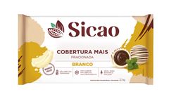 COBERTURA CHOCOLATE BRANCO MAIS SICAO BARRA 2,1KG   