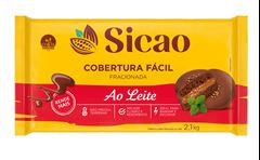 COBERTURA CHOCOLATE FACIL AO LEITE SICAO BARRA 2,1KG