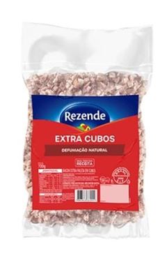 BACON CUBOS DEFUMADO REZENDE PACOTE 700GR