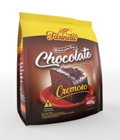 MISTURA BOLO CREMOSO CHOCOLATE FARINELLI PACOTE 400GR