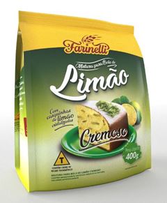 MISTURA BOLO CREMOSO LIMAO FARINELLI PACOTE 400GR