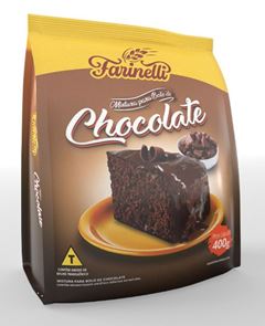 MISTURA BOLO CHOCOLATE FARINELLI PACOTE 400GR