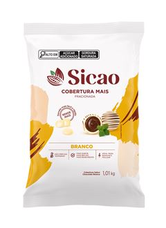 COBERTURA CHOCOLATE BRANCO GOTAS SICAO PACOTE 1,01KG