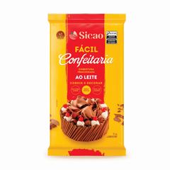 COBERTURA CHOCOLATE AO LEITE COBRIR/DECORAR BARRA SICAO 5KG